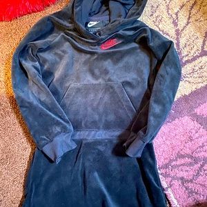 Nike velour Black dress 4T